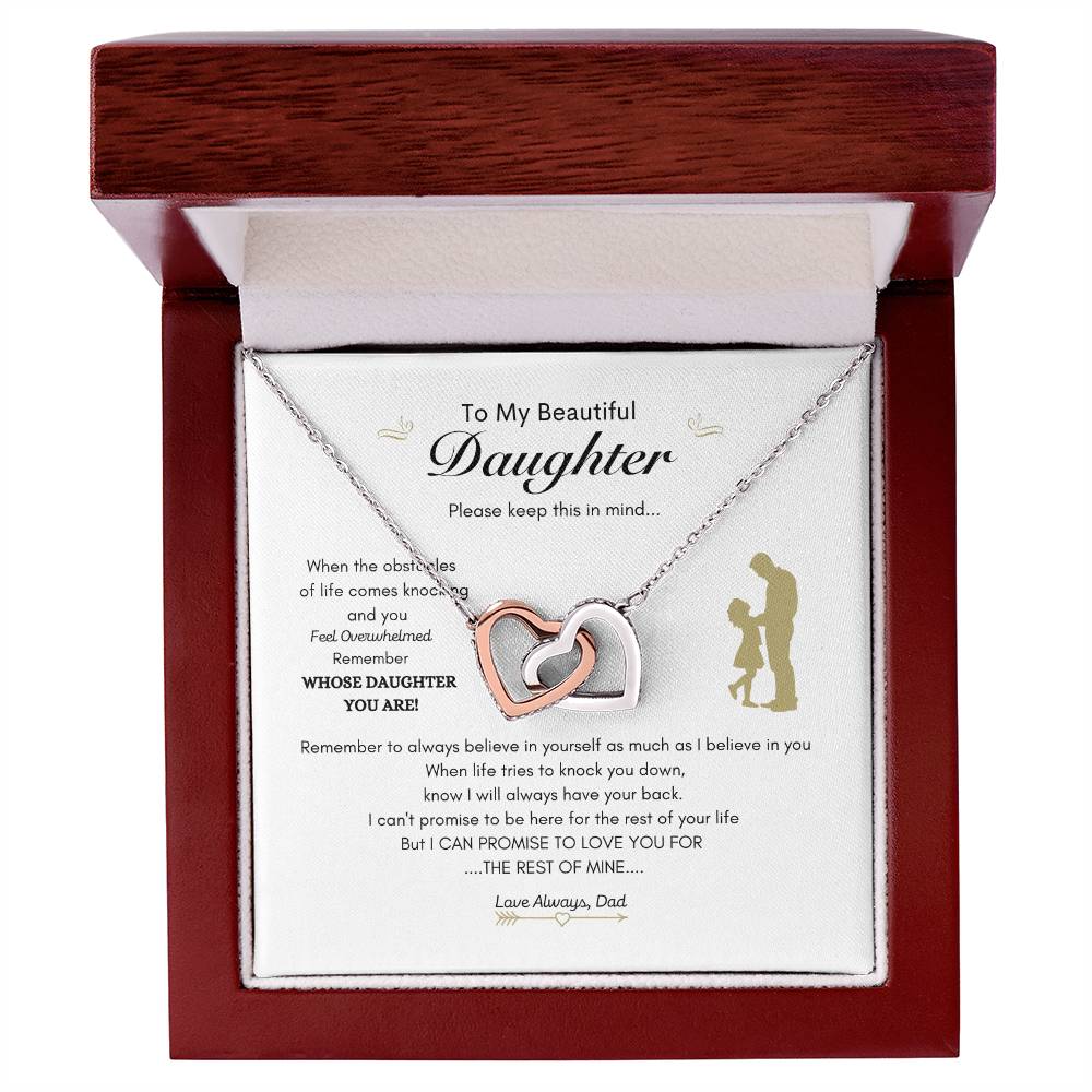 Everlasting Love Necklace | Dad gift to daughter | Best gift for Daughter | Interlocking Heart Necklace