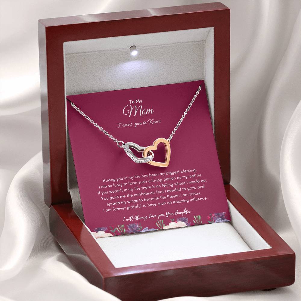 Daughters Love for Mom Necklace | Best gift from Daughter | Best gift for Mom | Best Gift for Mothers day |