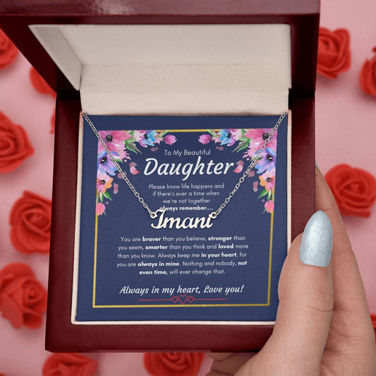 Custom Name Necklace for Daughter | Specific Daughter name Necklace | Custom Gift Necklace for daughter