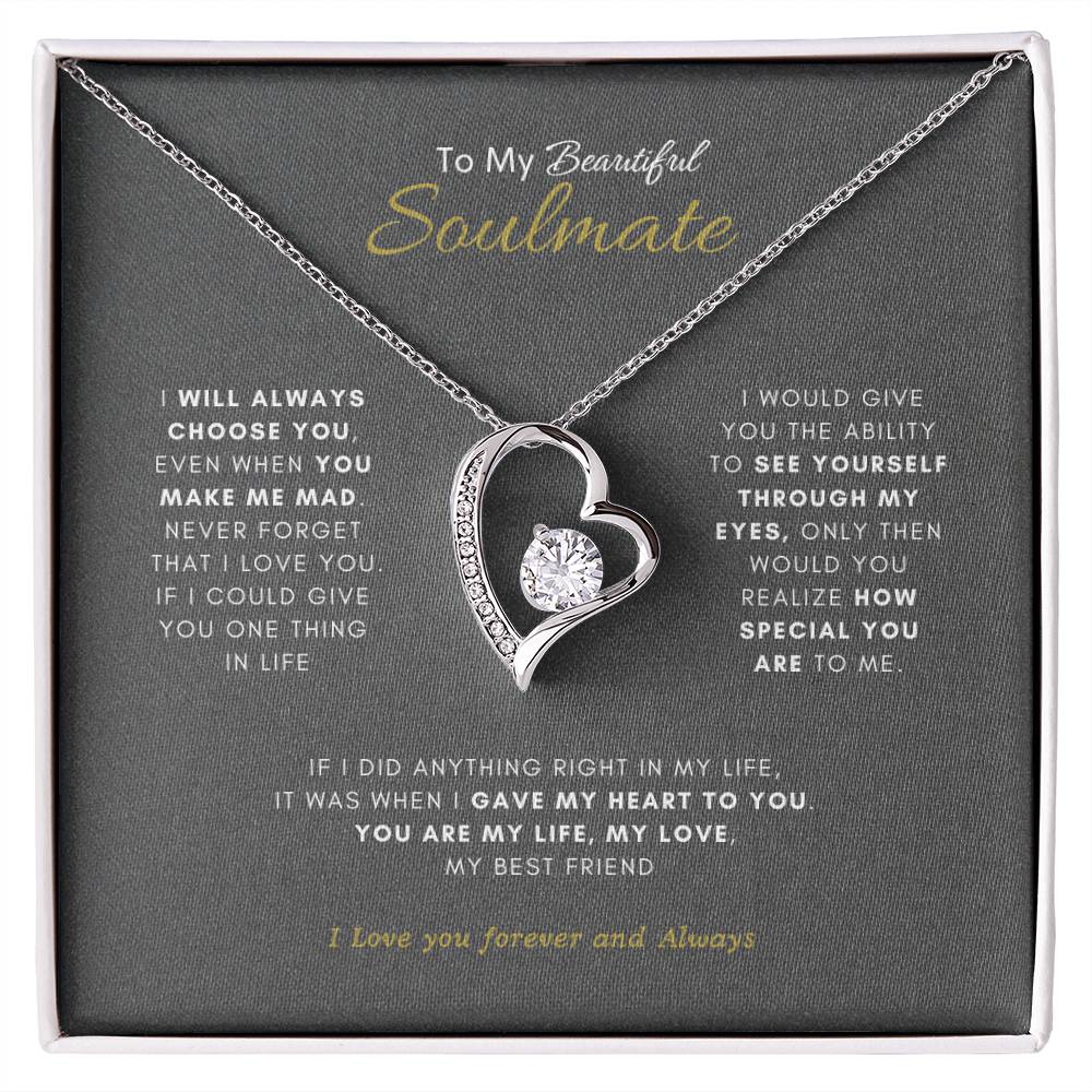 Beautiful Soulmate Necklace | Best Gift for your soulmate | Best Gift for you Wife | Best Jewelry Gift for your Soulmate |
