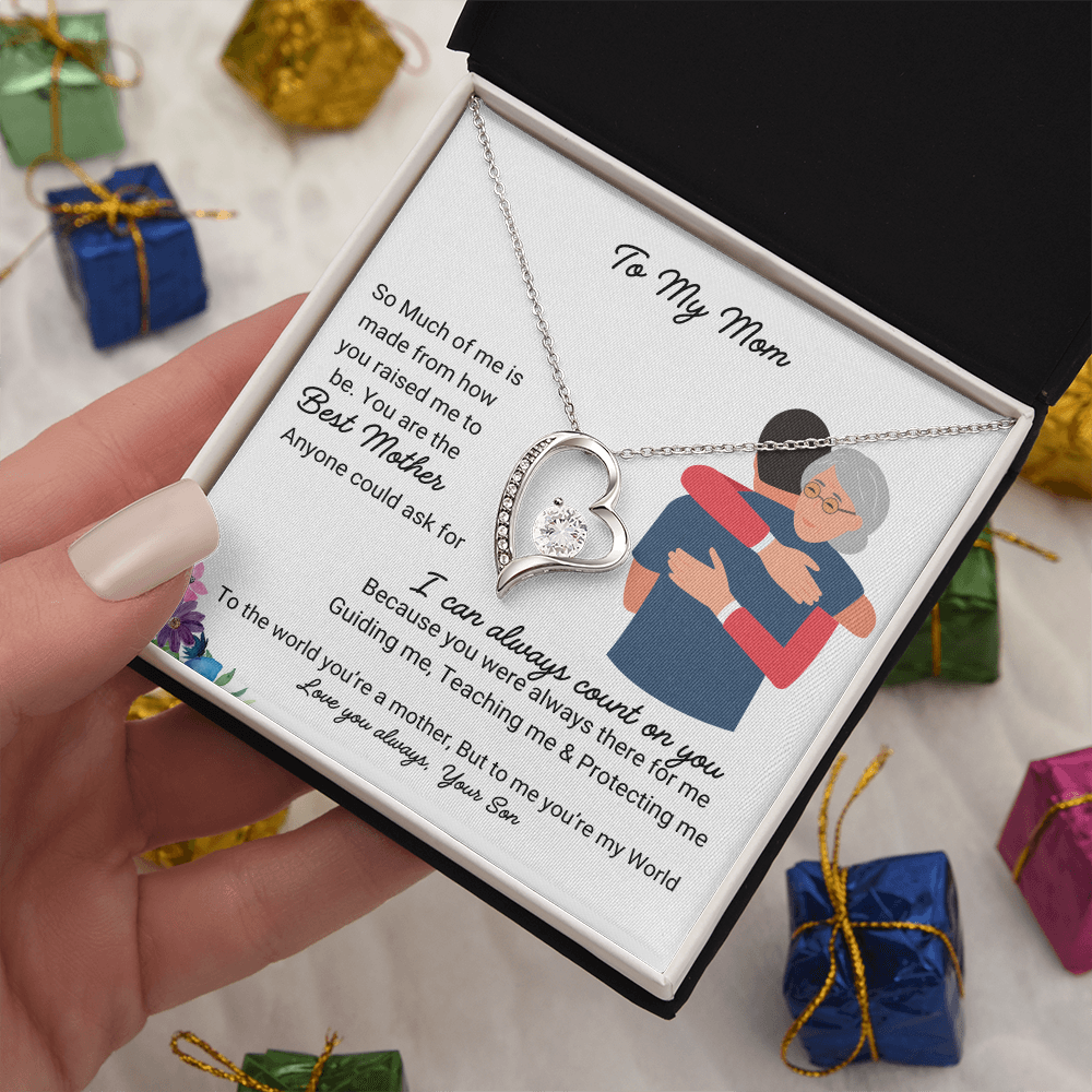 Love you Mom | Forever Love Necklace | Best gift for Mom | Mothers day gift