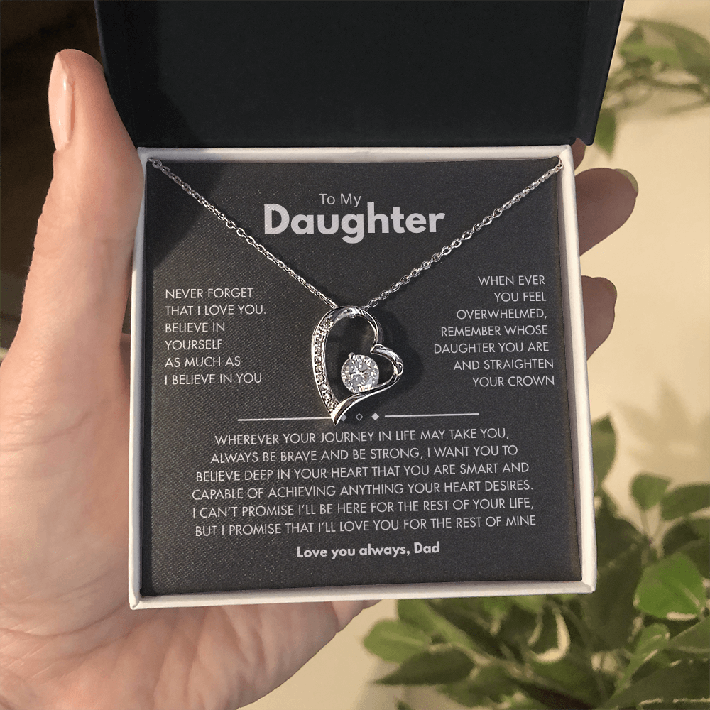 To my Daughter | Best for daughter | Best gift from Dad | Best jewelry gift for daughter | Forever Love Necklace