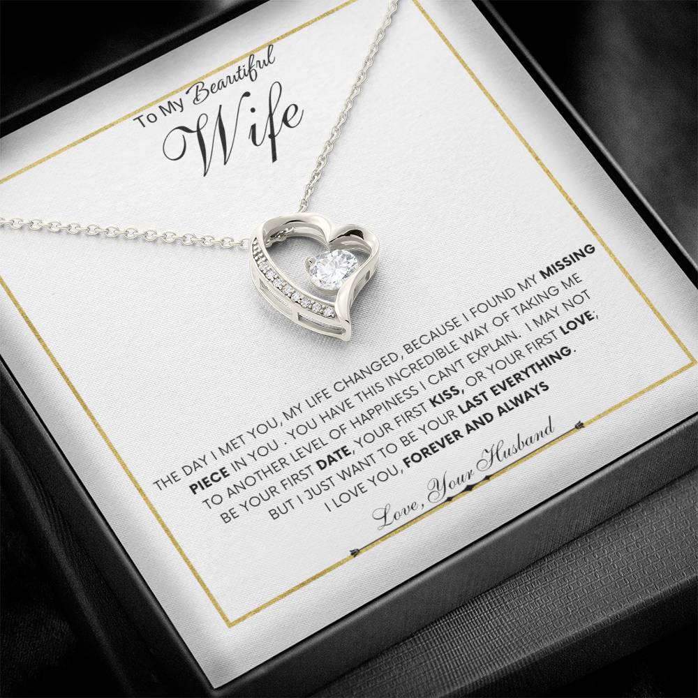 To My Beautiful Wife | Forever Love Necklace | Best Gift for Wife | Best Gift for Spouse | Best Gift for Marriage Anniversary | Best Gift for Lovers 😍👩❤️👨