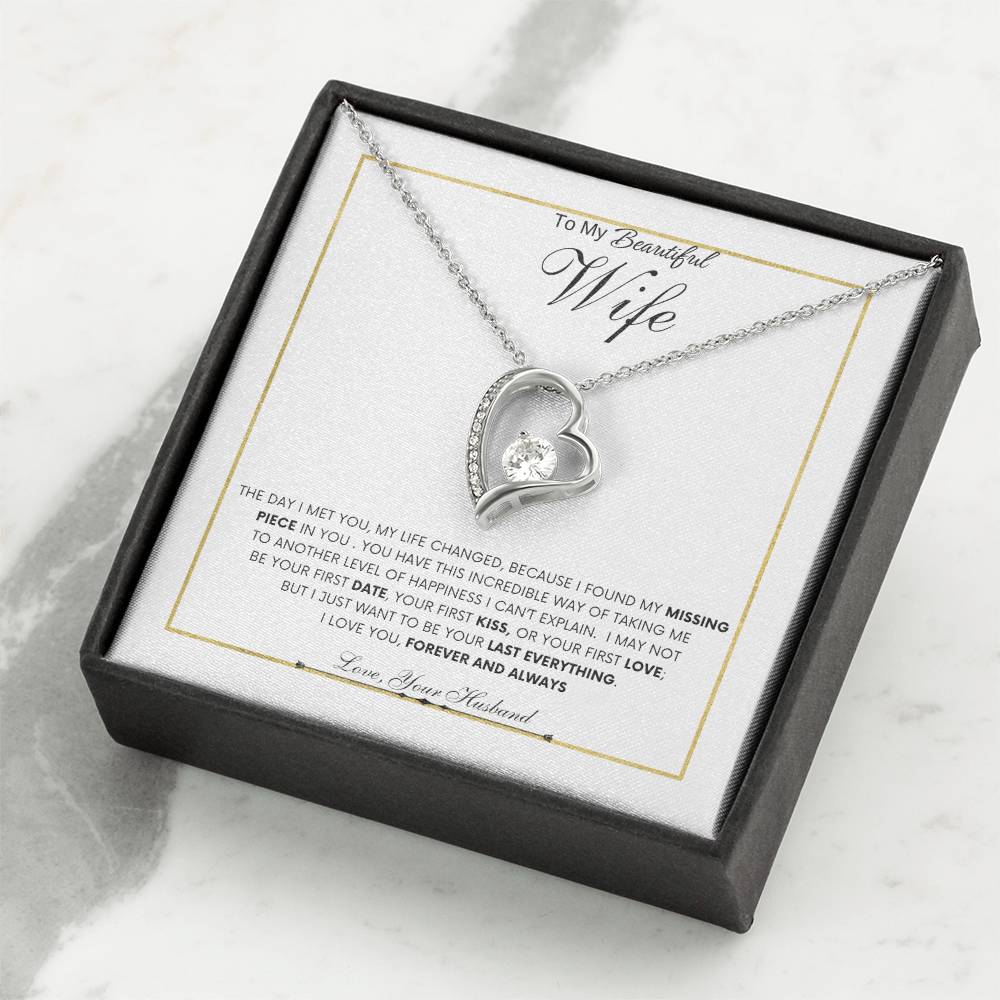 To My Beautiful Wife | Forever Love Necklace | Best Gift for Wife | Best Gift for Spouse | Best Gift for Marriage Anniversary | Best Gift for Lovers 😍👩❤️👨