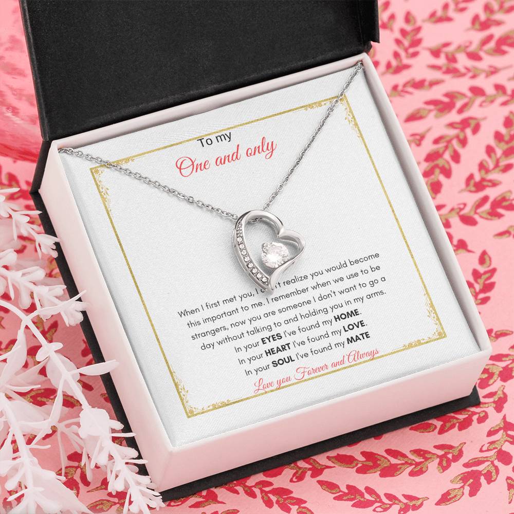 One and Only Necklace | Forever Love Necklace | Gift for Soulmate | Gift For Wife