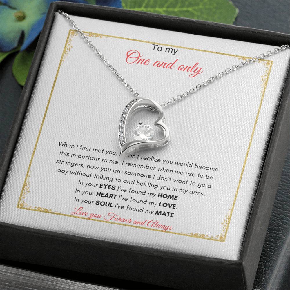 One and Only Necklace | Forever Love Necklace | Gift for Soulmate | Gift For Wife