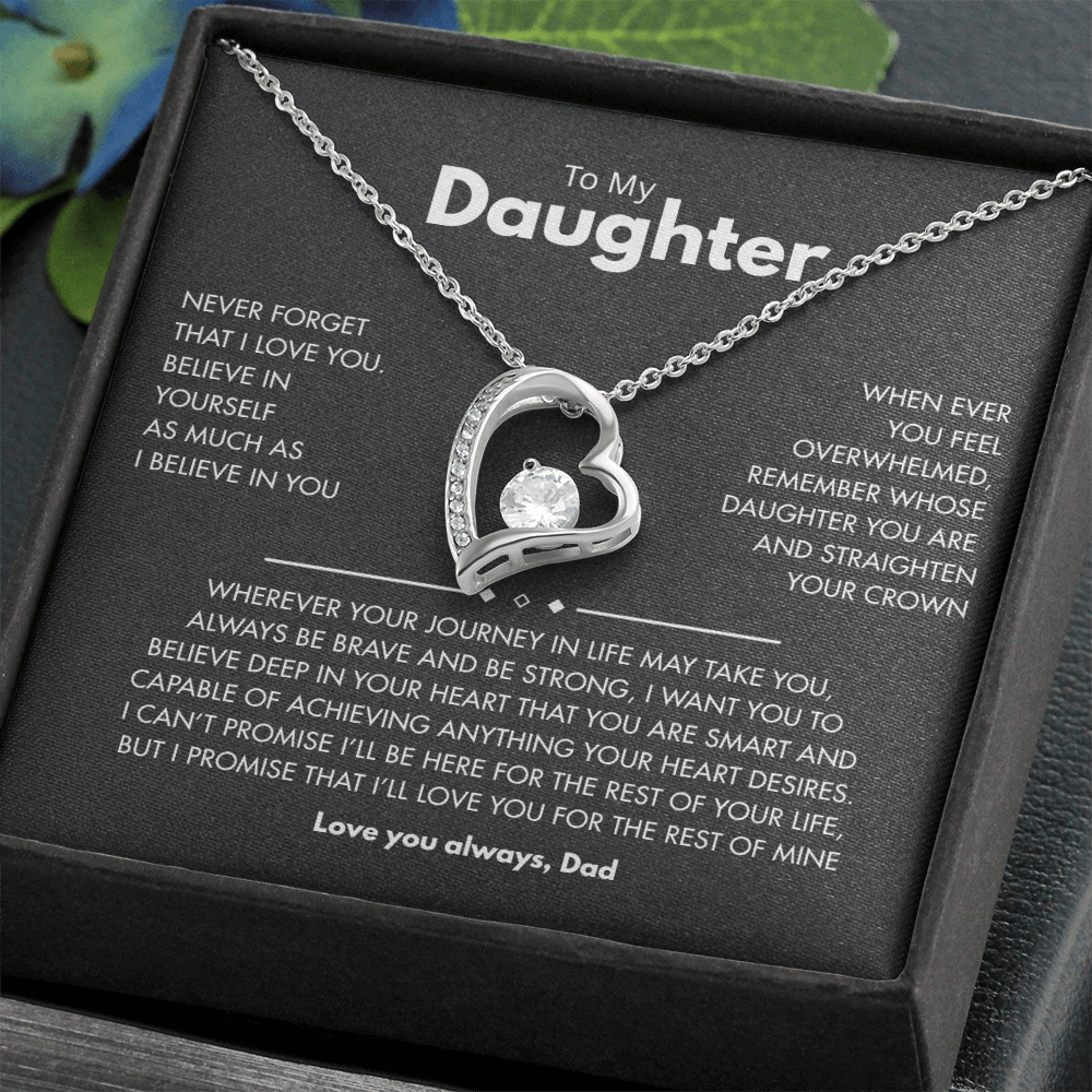 To my Daughter | Best for daughter | Best gift from Dad | Best jewelry gift for daughter | Forever Love Necklace