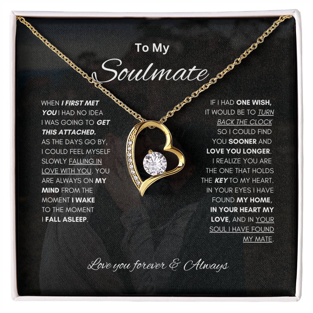 Soulmate Necklace | Gift for Soulmate| Forever Love Necklace