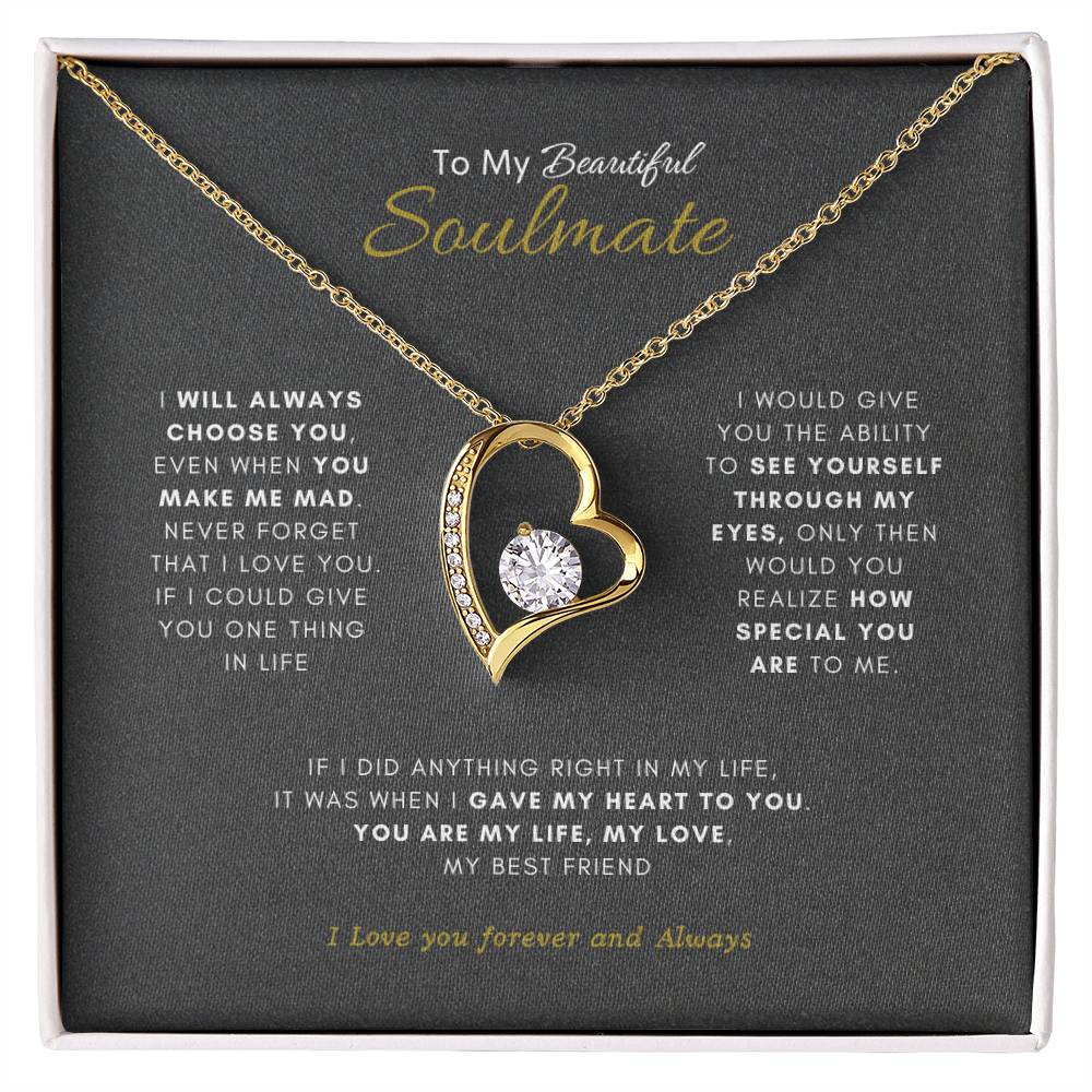 Beautiful Soulmate Necklace | Best Gift for your soulmate | Best Gift for you Wife | Best Jewelry Gift for your Soulmate |