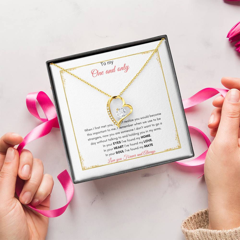 One and Only Necklace | Forever Love Necklace | Gift for Soulmate | Gift For Wife