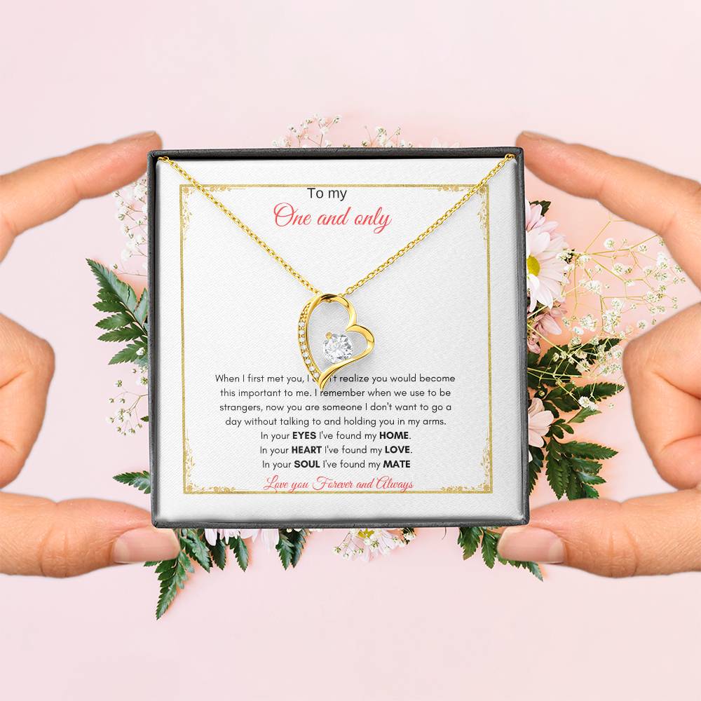 One and Only Necklace | Forever Love Necklace | Gift for Soulmate | Gift For Wife