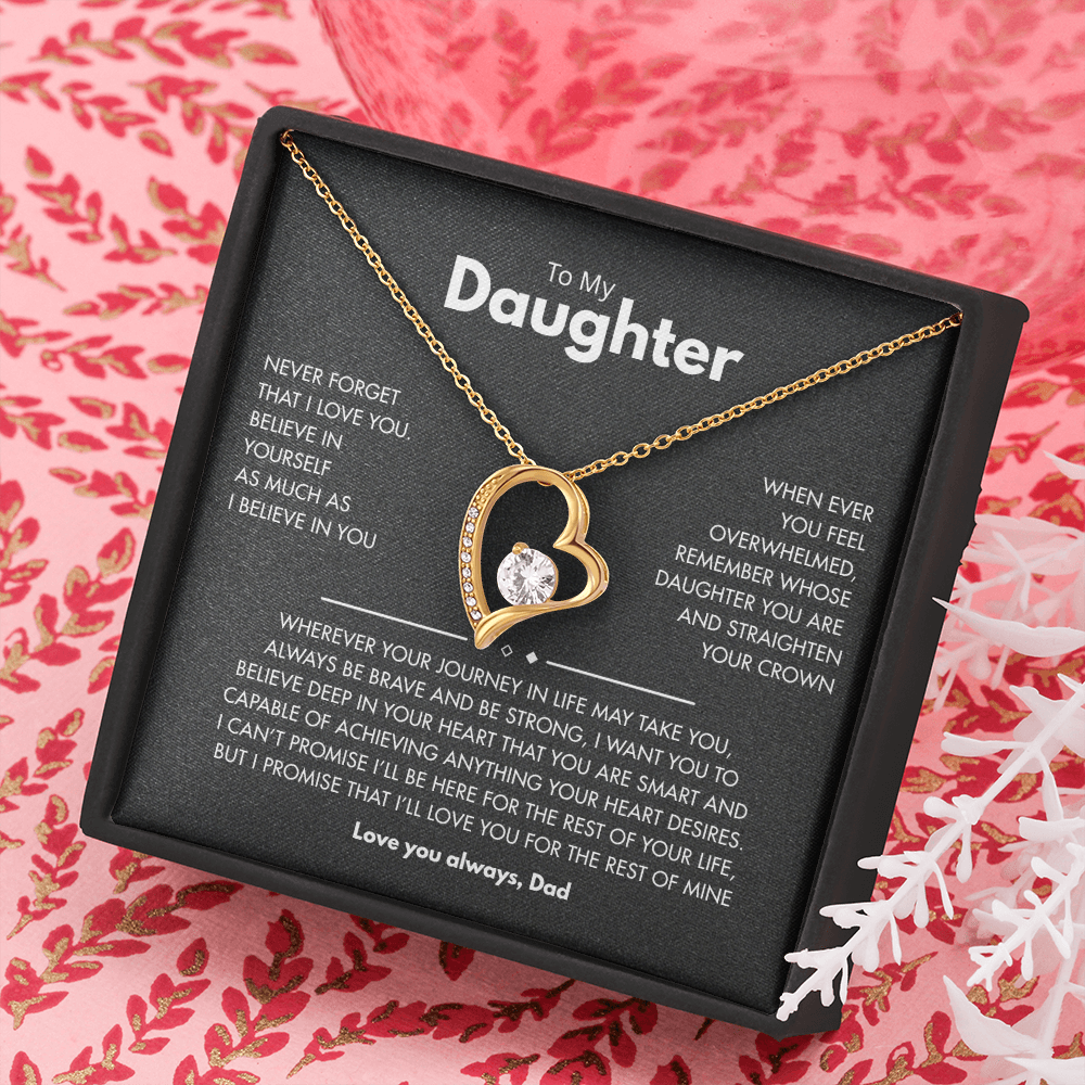 To my Daughter | Best for daughter | Best gift from Dad | Best jewelry gift for daughter | Forever Love Necklace