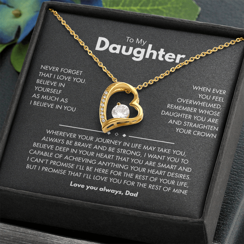 To my Daughter | Best for daughter | Best gift from Dad | Best jewelry gift for daughter | Forever Love Necklace
