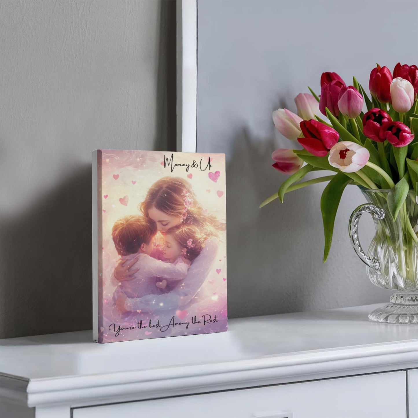 Mommy and Us Gallery Wrapped Canvas | Best Gift for Mom | Best Mothers gift