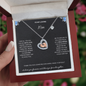 To My Loving Mom | Baby feet Heart Necklace | Best Gift for Mom | Best Gift for Mothers Day