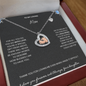 To My Loving Mom | Baby feet Heart Necklace | Best Gift for Mom | Best Gift for Mothers Day