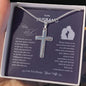 Rock of Faith Cross Necklace | Best Gift for Husband | Best Gift from Wife | Best Jewelry Gift for Husband | Jewelry for Husband