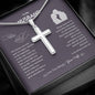 Rock of Faith Cross Necklace | Best Gift for Husband | Best Gift from Wife | Best Jewelry Gift for Husband | Jewelry for Husband