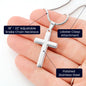 Rock of Faith Cross Necklace | Best Gift for Husband | Best Gift from Wife | Best Jewelry Gift for Husband | Jewelry for Husband