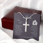 Rock of Faith Cross Necklace | Best Gift for Husband | Best Gift from Wife | Best Jewelry Gift for Husband | Jewelry for Husband