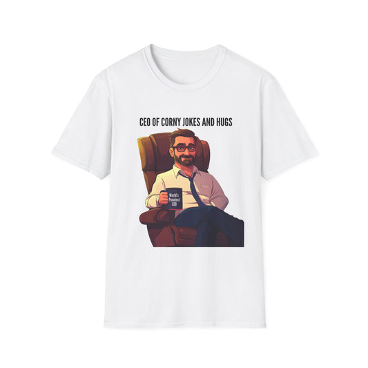 Funny CEO of Corny Jokes Unisex Softstyle T-Shirt