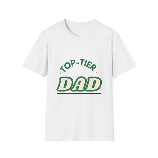 Top-Tier Dad Unisex Softstyle T-Shirt - Perfect Gift for Fathers Day