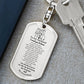 Dog Tag with Swivel Key Chain | To My Husband keychain | Best gift for Husband | Best gift for Anniversary