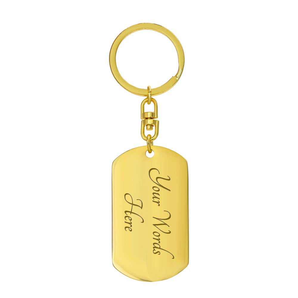 Dog Tag with Swivel Key Chain | To My Husband keychain | Best gift for Husband | Best gift for Anniversary