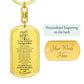 Dog Tag with Swivel Key Chain | To My Husband keychain | Best gift for Husband | Best gift for Anniversary