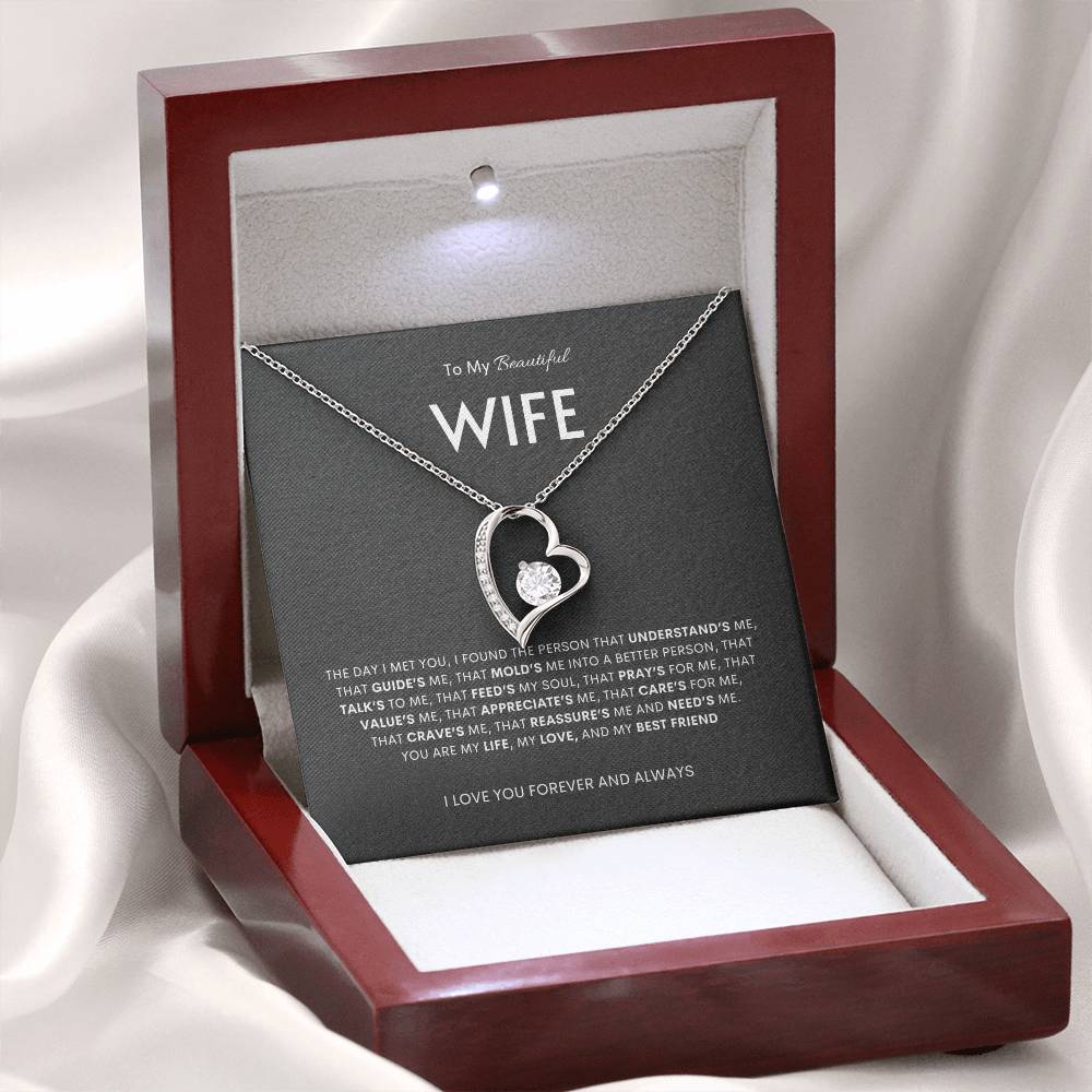 To My Beautiful Wife | Forever Love Knot  Necklace | Best Gift for Wife | Best Gift for Spouse | Best Gift for Marriage Anniversary | Best Gift for Lovers 👩‍❤️‍👨🥰