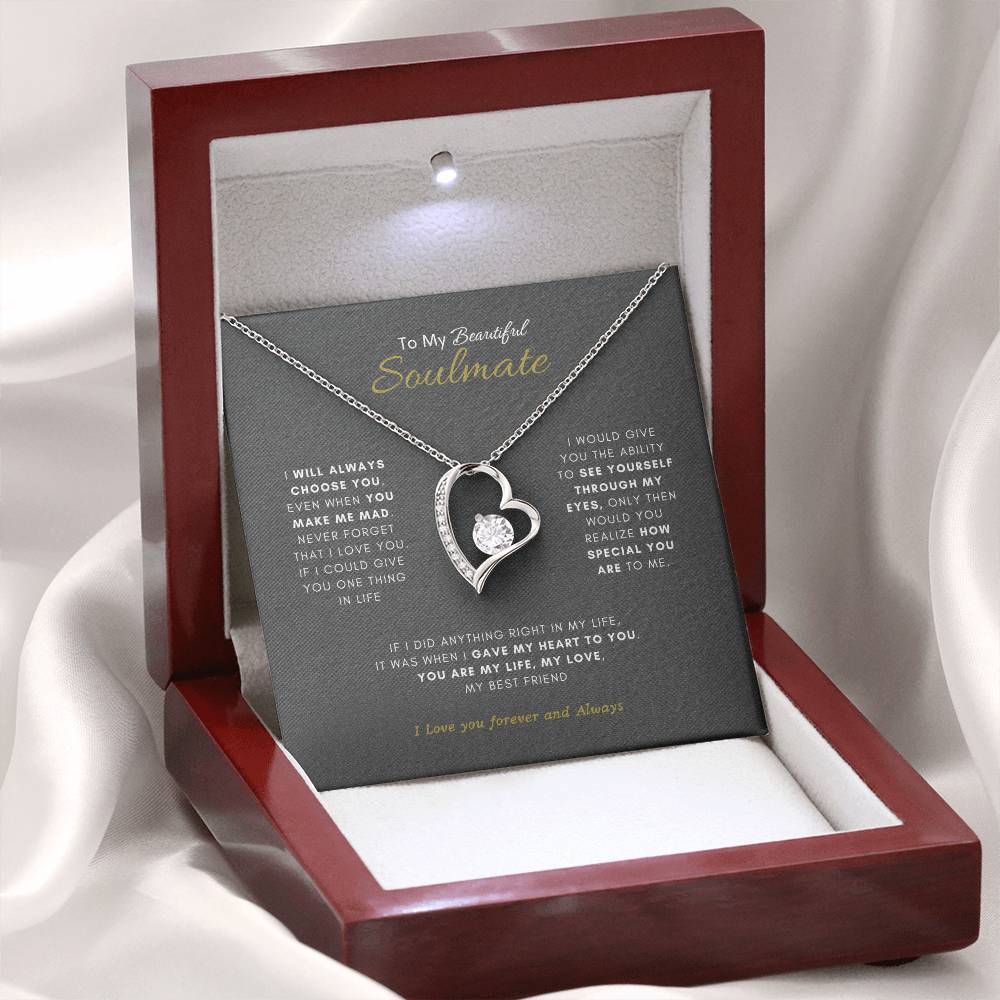 Beautiful Soulmate Necklace | Best Gift for your soulmate | Best Gift for you Wife | Best Jewelry Gift for your Soulmate |