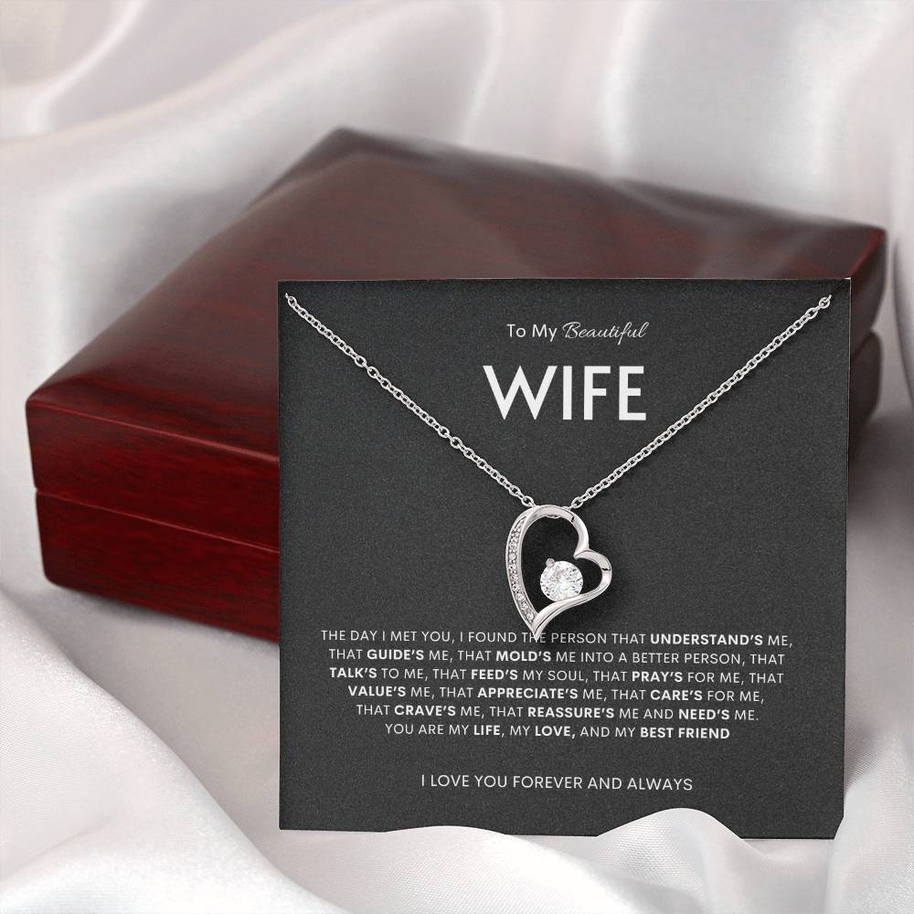 To My Beautiful Wife | Forever Love Knot  Necklace | Best Gift for Wife | Best Gift for Spouse | Best Gift for Marriage Anniversary | Best Gift for Lovers 👩‍❤️‍👨🥰
