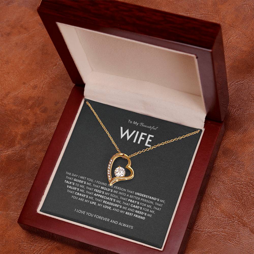 To My Beautiful Wife | Forever Love Knot  Necklace | Best Gift for Wife | Best Gift for Spouse | Best Gift for Marriage Anniversary | Best Gift for Lovers 👩‍❤️‍👨🥰