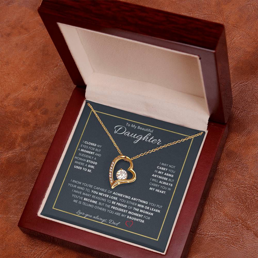 A Fathers Joy Necklace | Forever Love Necklace |  Gift for daughters birthday | Gift for daughters Graduation | Gift from Dad 😊❤️