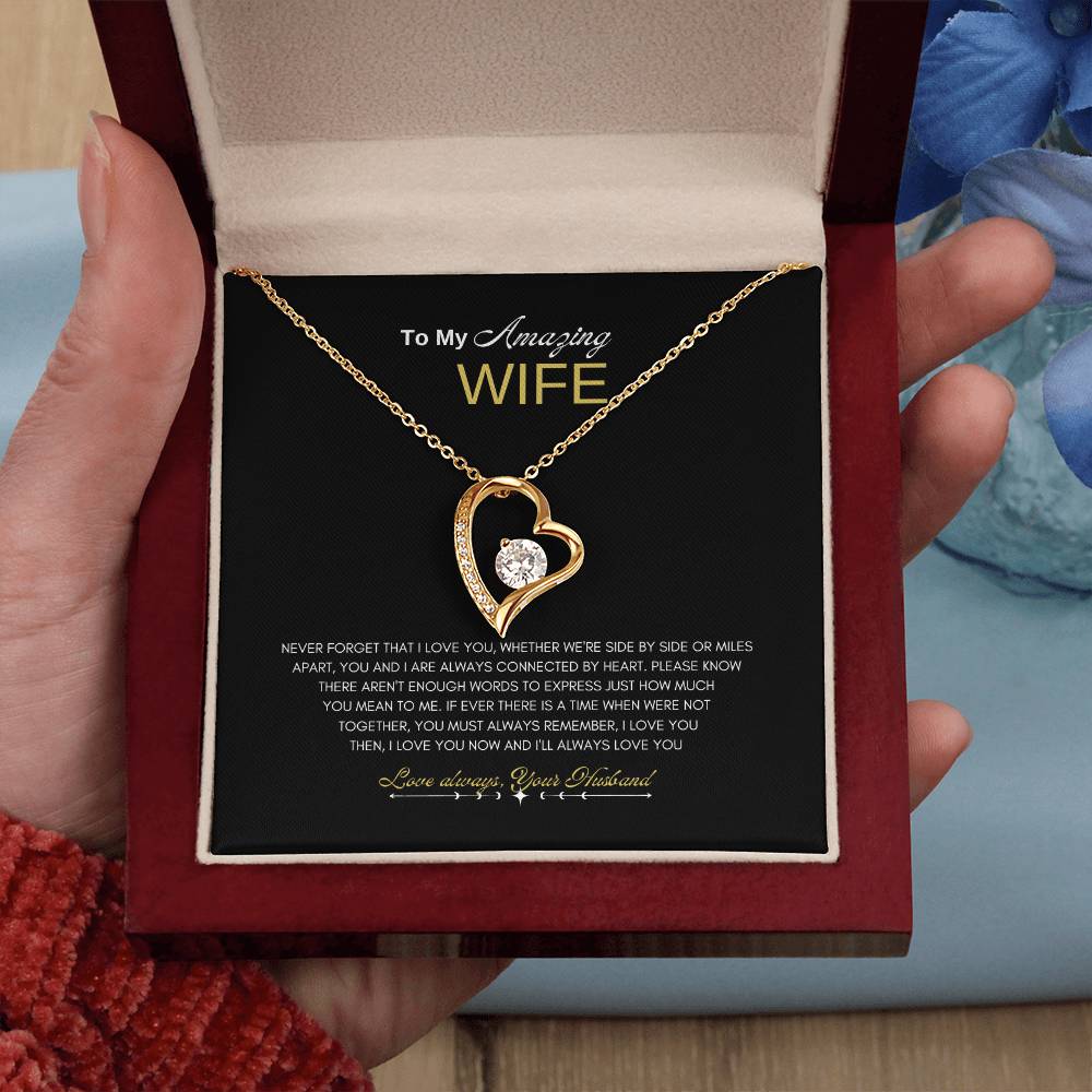 Amazing Wife Forever Love Necklace | Forever Love Necklace | Best Gift for Wife | Anniversary gift for Wife