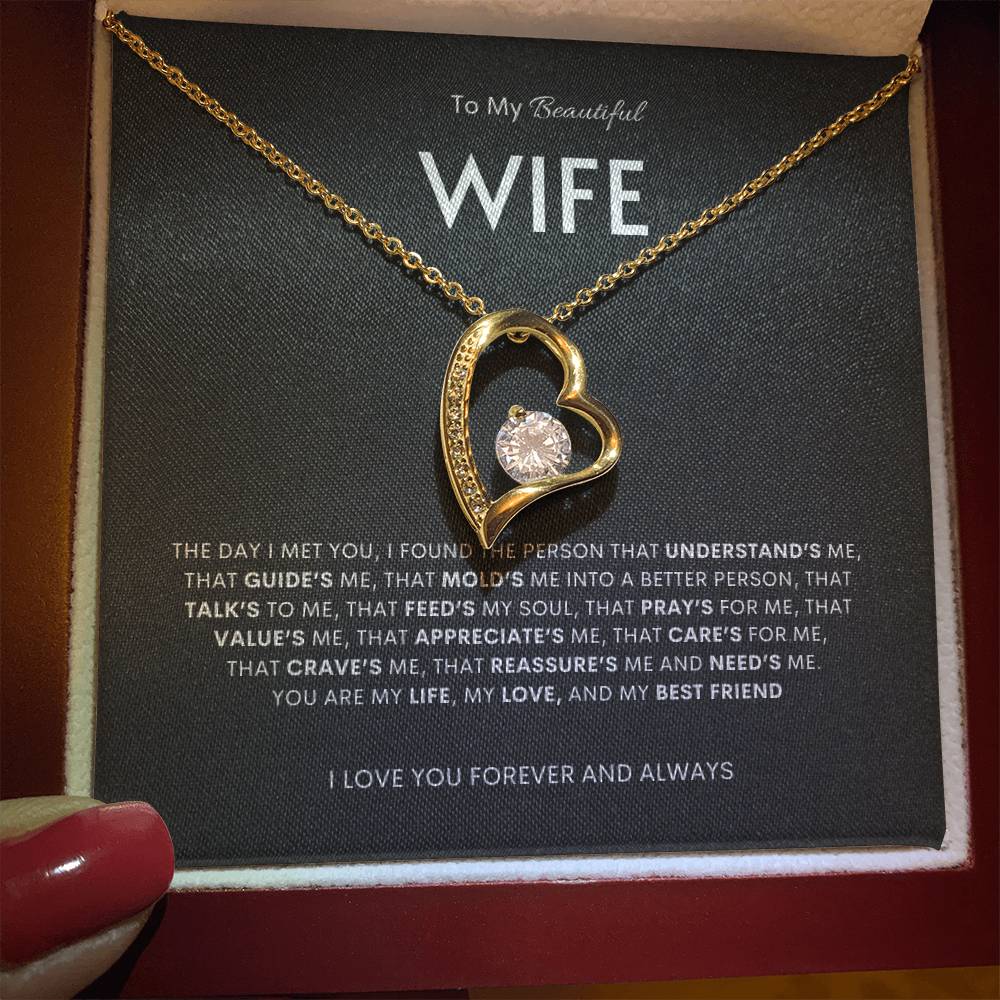 To My Beautiful Wife | Forever Love Knot  Necklace | Best Gift for Wife | Best Gift for Spouse | Best Gift for Marriage Anniversary | Best Gift for Lovers 👩‍❤️‍👨🥰