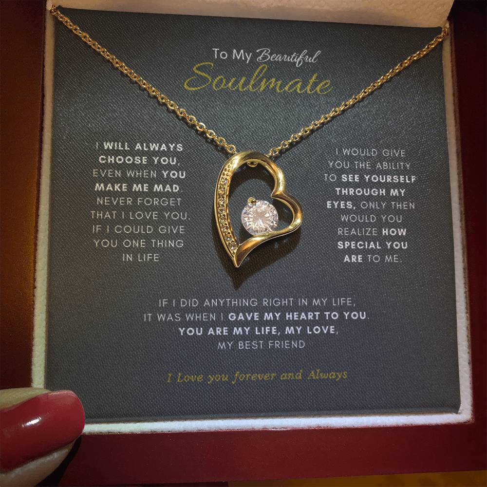 Beautiful Soulmate Necklace | Best Gift for your soulmate | Best Gift for you Wife | Best Jewelry Gift for your Soulmate |