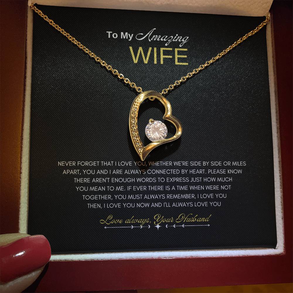Amazing Wife Forever Love Necklace | Forever Love Necklace | Best Gift for Wife | Anniversary gift for Wife