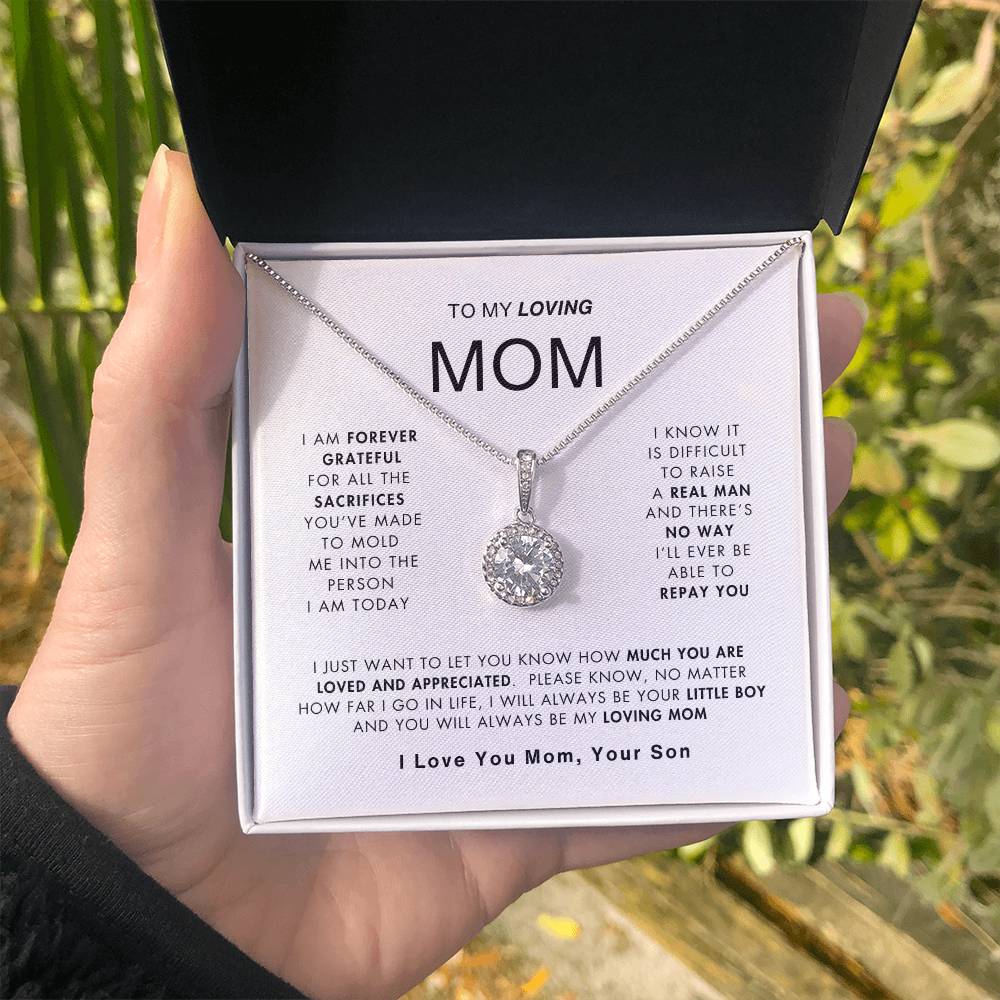 Grateful to Mom Necklace | Best Gift for Mom | Best Gift from Son | Best Gift for Mothers day | Best Jewelry gift for Mom 😍