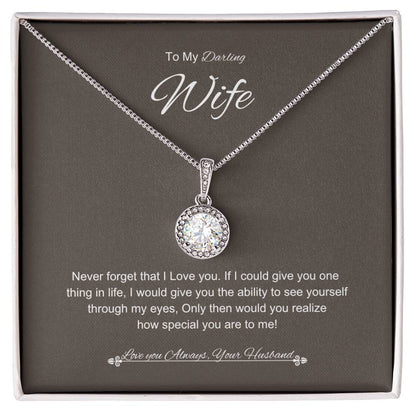 Husbands Gaze Necklace | Eternal Hope Necklace | Best gift for Wife | Best Gift for Spouse | Best gift for Soulmate | Best Gift for Wedding anniversary  💖