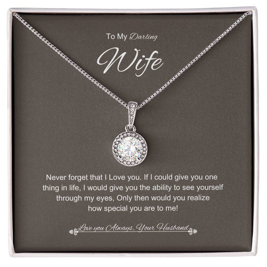 Husbands Gaze Necklace | Eternal Hope Necklace | Best gift for Wife | Best Gift for Spouse | Best gift for Soulmate | Best Gift for Wedding anniversary  💖