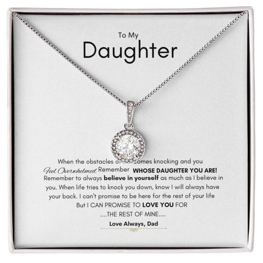 Dad's Oath | Eternal Hope Necklace | Best gift for daughter | Best gift for daughters birthday | Best gift for daughters graduation | Best gift from Dad ❤️