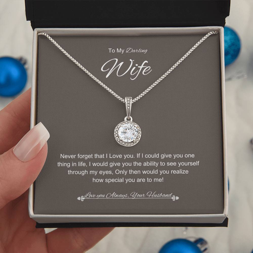 Husbands Gaze Necklace | Eternal Hope Necklace | Best gift for Wife | Best Gift for Spouse | Best gift for Soulmate | Best Gift for Wedding anniversary  💖