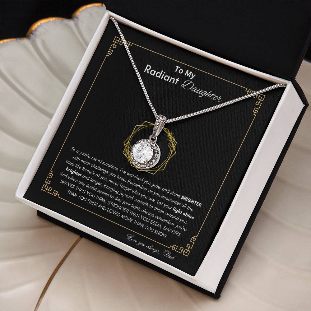 Radiant Hope Daughter Necklace | Gift for Daughter | Eternal Hope Necklace | Gift from Dad