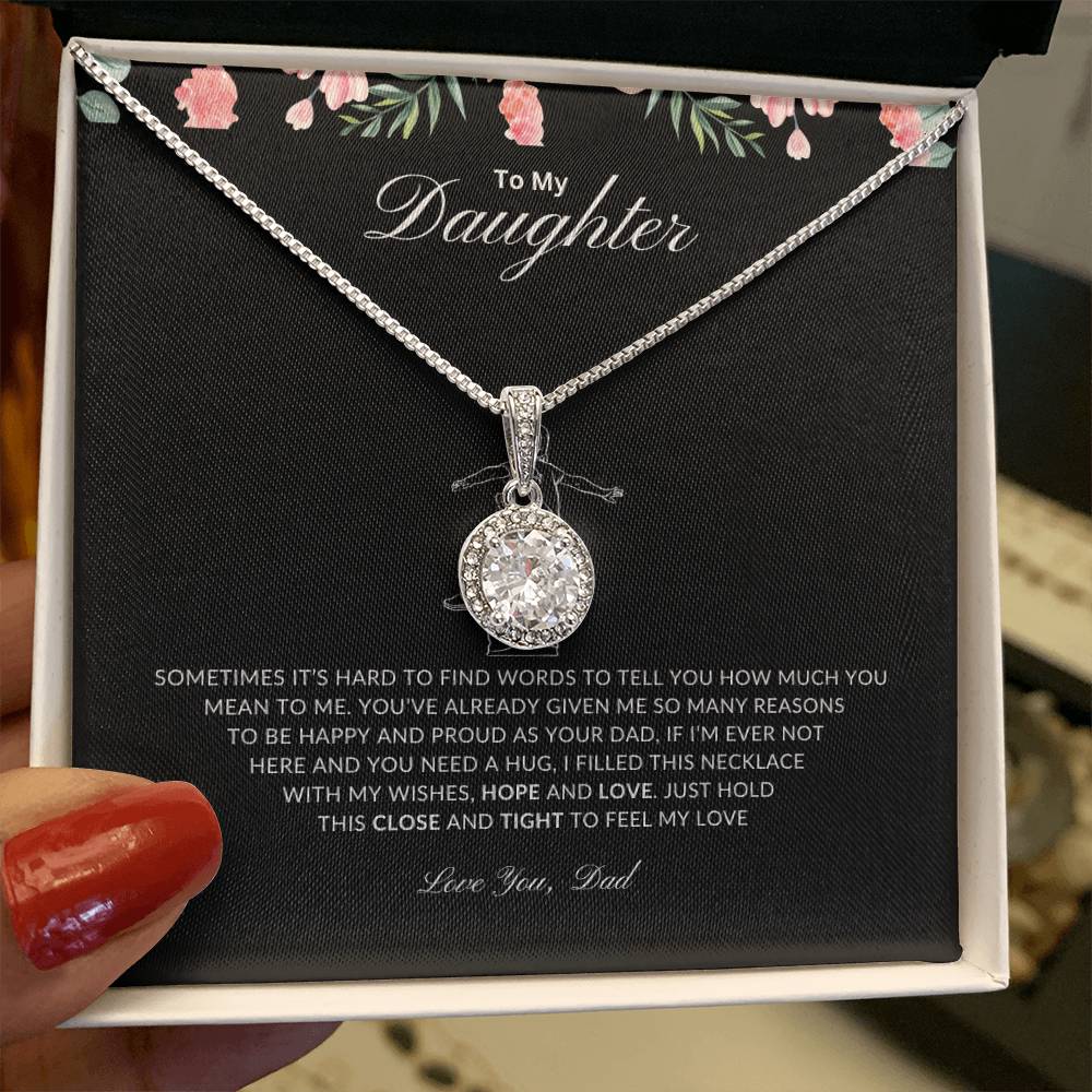 Dad's Hug Necklace  | Best gift from Mom | Best gift for daughters graduation | Best gift for daughters birthday | Eternal Hope Necklace