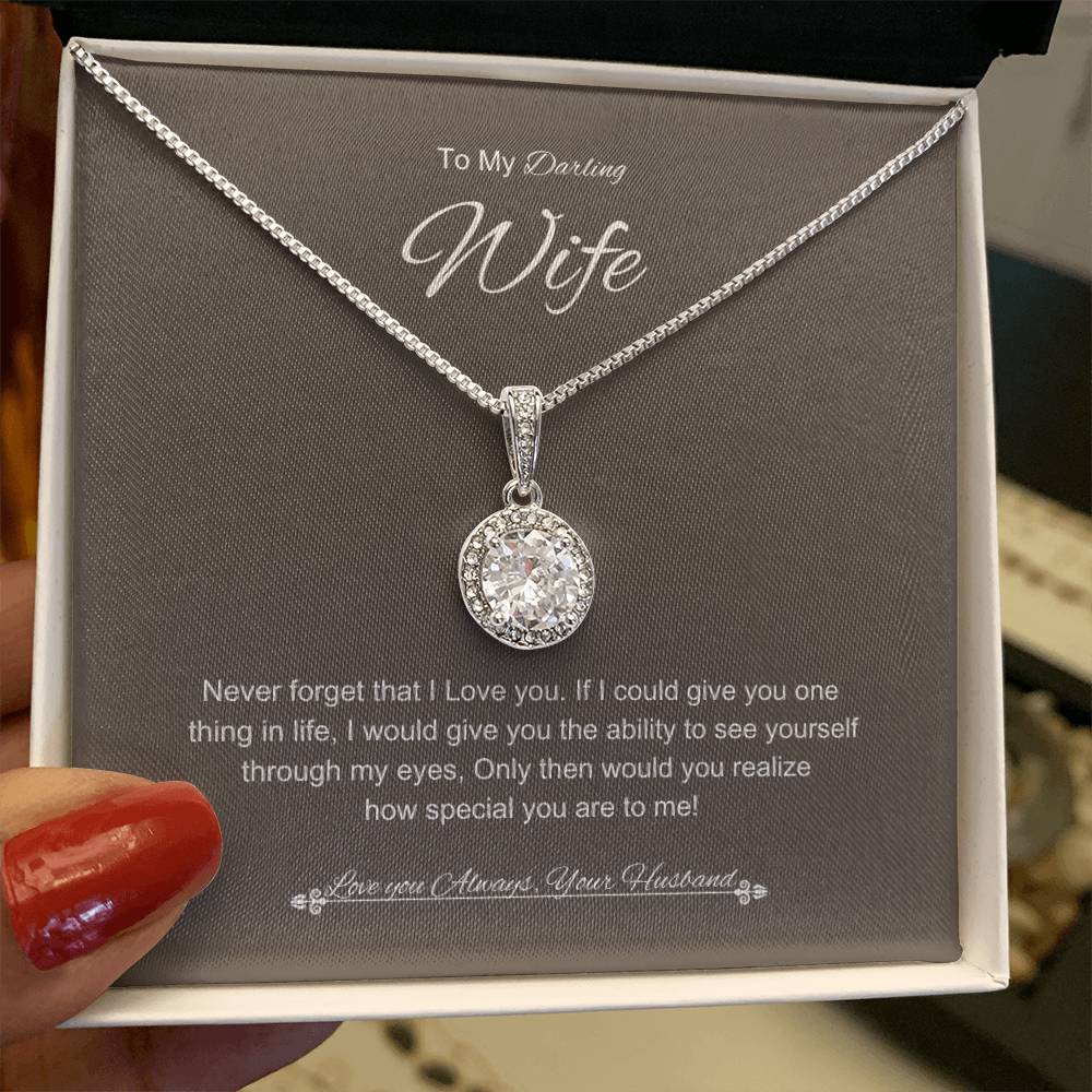 Husbands Gaze Necklace | Eternal Hope Necklace | Best gift for Wife | Best Gift for Spouse | Best gift for Soulmate | Best Gift for Wedding anniversary  💖