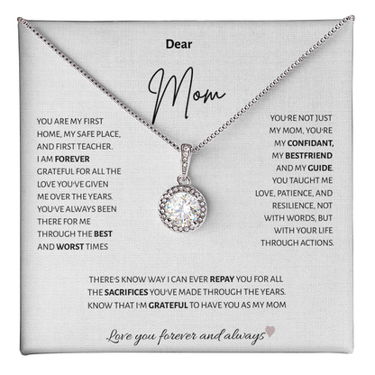 Dear Mom | Eternal Hope Necklace | Best gift for Mom | Best Mothers Day Gift | Surprise mom |