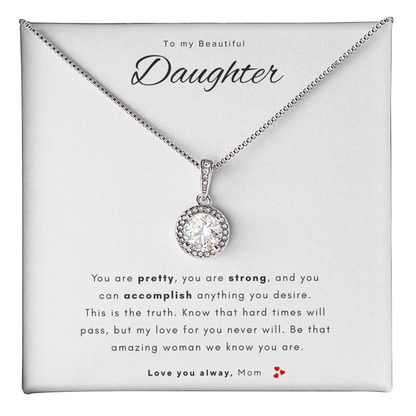 My Beautiful Daughter Necklace | Best gift for daughters | Best Gift for Birthday | Best Gift for Graduation | Eternal Hope Necklace  👩‍👧