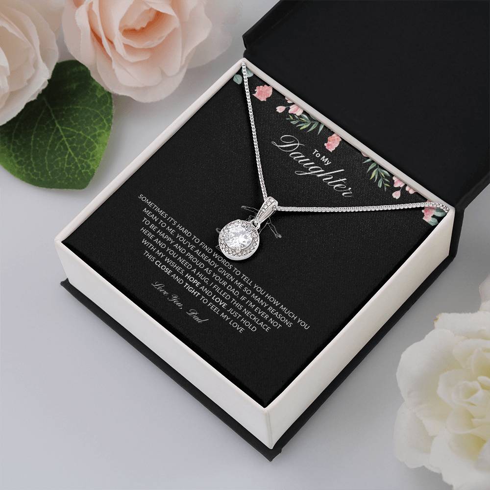 Dad's Hug Necklace  | Best gift from Mom | Best gift for daughters graduation | Best gift for daughters birthday | Eternal Hope Necklace