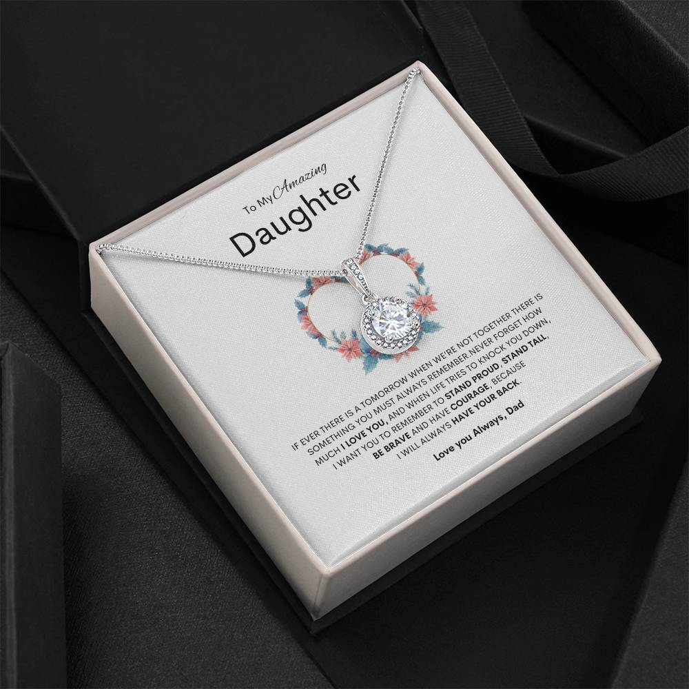 Mom's Guiding Love Eternal Hope Necklace | Best gift for daughter | Best gift for daughters birthday | Best gift for daughters graduation | Best gift from Dad ❤️ 👨‍👧